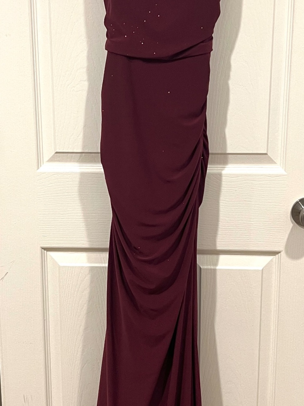 Burgundy Windsor Glitter Formal Length Dress for Formal or Party XL